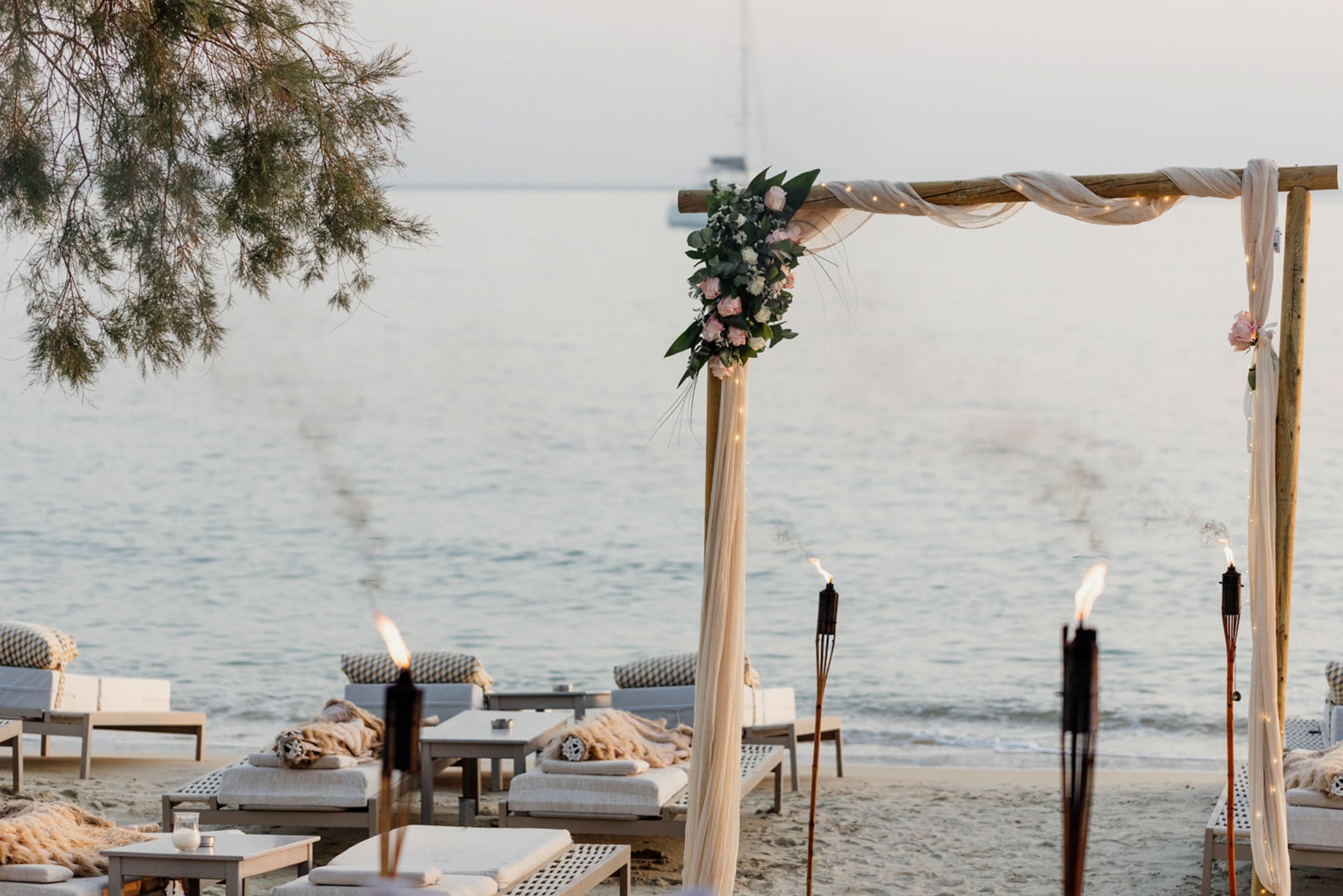 Santana Beach Club, Agia Anna, Naxos — wedding and events venue